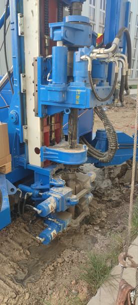 MXL-150D6 jet grouting drill head at construction site