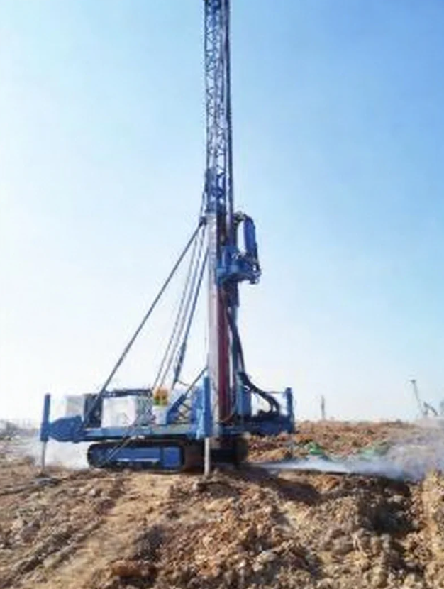 AM-6 triple rotary drill operating at Shenzhen foundation site