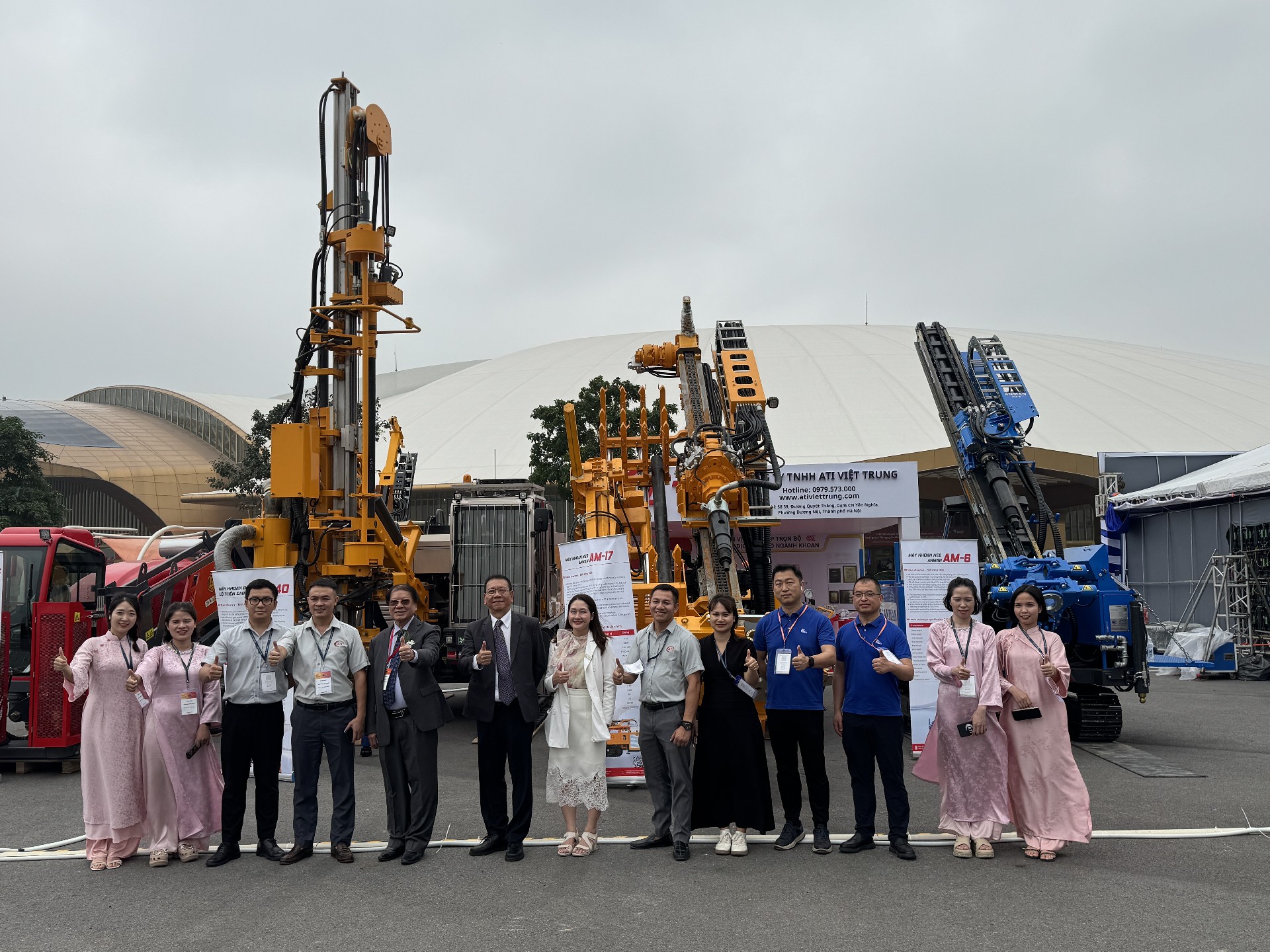 Anman/Manung drilling rigs on display at Vietnam International Machinery Fair 2026