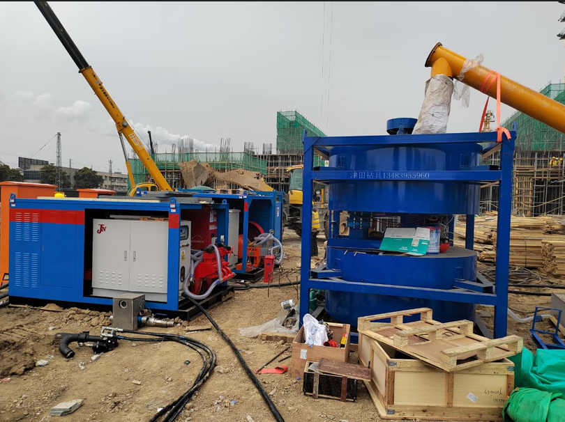 MJS method equipment system at Suzhou water stop project
