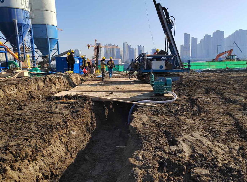 SJL-120 drill operating at deep foundation pit in Suzhou