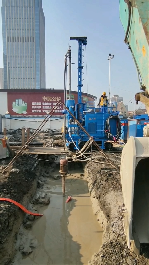 RJP method jet grouting reinforcement with SJL-120 rig